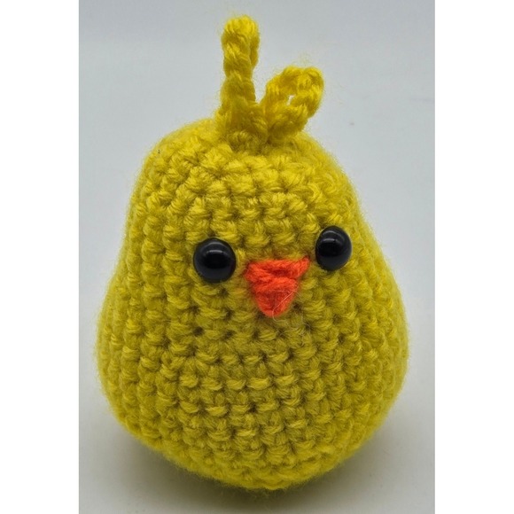 Other - Handmade Crochet Chick Bird Amigurumi Yellow Mini‎ Plush Figure 2.5x4